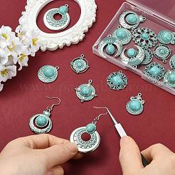 20Pcs 10 Styles Bohemia Styles Alloy & Acrylic Pendants&nbsp;FIND-CJ0005-70