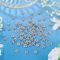 100Pcs Brass Bead Caps&nbsp;KK-TADJ0001-35