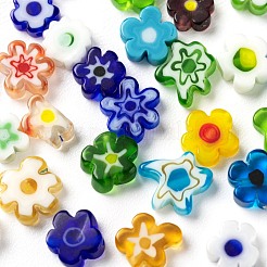 30Pcs Handmade Millefiori Glass Beads&nbsp;LAMP-FS0001-02C