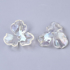 Transparent Acrylic Bead Caps&nbsp;X-PACR-R246-020