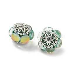 Acrylic Rhinestone Rondelle Beads&nbsp;CLAY-NH0003-02AS-01