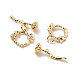 Brass Toggle Clasps&nbsp;KK-B129-20G