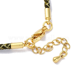 Polyester Cord Braided Bracelet Makings&nbsp;MAK-Z003-01G-10