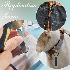 8Pcs Stainless Steel Keychains&nbsp;KEYC-SC0001-47EB