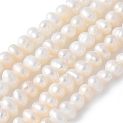 Natural Cultured Freshwater Pearl Beads Strands&nbsp;PEAR-I007-07Q-04A-02