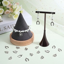 200Pcs 2 Styles Tibetan Style Alloy Pendants&nbsp;TIBEP-SC0002-97