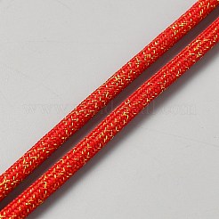 Round Polyester Golde Metallic Cord&nbsp;OCOR-WH0003-052A