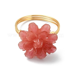 Synthetic Shell Dyed Finger Rings&nbsp;RJEW-JR01057