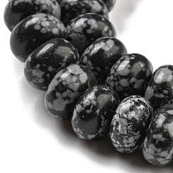 Synthetic Snowflake Obsidian Beads Strands&nbsp;G-D077-E01-03