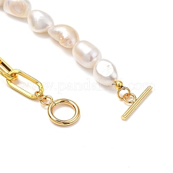 Natural Baroque Pearl Keshi Pearl Bracelets & Necklaces Sets&nbsp;SJEW-JS01105
