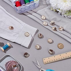12Pcs 2 Colors Zinc Alloy Resin Shank Buttons&nbsp;BUTT-AR0001-31