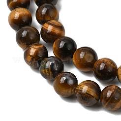 Natural Tiger Eye Round Beads Strands&nbsp;G-S177-6mm