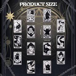 22Pcs 22 Style Tarot Theme Printed Acrylic Pendants&nbsp;MACR-SZ0001-81