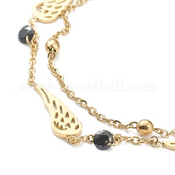 304 Stainless Steel Multi-strand Bracelets&nbsp;BJEW-F396-16G