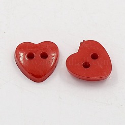 Acrylic Heart Buttons&nbsp;BUTT-E071-A-02