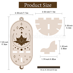 DIY Poplar Wood Dowsing Pendulum Holders&nbsp;HJEW-CN0001-23J