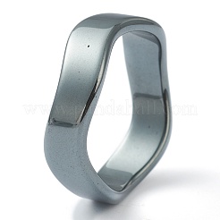 Non-magnetic Synthetic Hematite Finger Rings&nbsp;RJEW-H544-03G