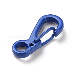 Spray Painted Alloy Push Gate Snap Keychain Clasp Findings&nbsp;PALLOY-K257-15