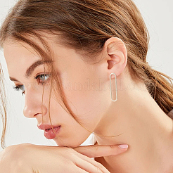 12Pcs Brass Hollow Oval Stud Earring Findings&nbsp;KK-GO0001-71