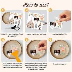 12 Sheets 12 Style PVC Stickers&nbsp;DIY-WH0570-018