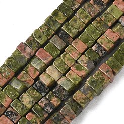 Natural Unakite Beads Strands&nbsp;G-A280-C10-01