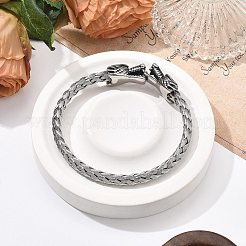 Viking 304 Stainless Steel Open Cuff Bangles for Men&nbsp;BJEW-U001-07M-AS