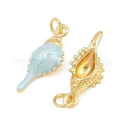 Brass Enamel Pendants&nbsp;KK-CBA3297-04B-G03