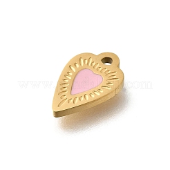 304 Stainless Steel Enamel Charms&nbsp;STAS-V006-04G-02