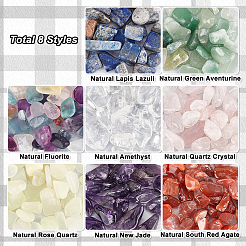 185Pcs 8 Styles Natural Mixed Gemstone Beads&nbsp;G-NB0004-06