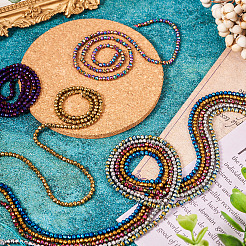 13 Strands 13 Style Electroplate Glass Beads Strands&nbsp;GLAA-TA0001-81