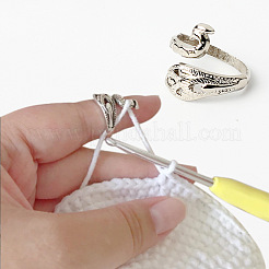 Alloy Peacock Open Cuff Ring&nbsp;LS-PW22062533151