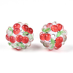 Fruit Round Resin Beads&nbsp;LS-RESI-T059-03F