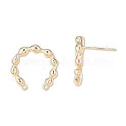 Brass Stud Earring Findings&nbsp;KK-N232-485