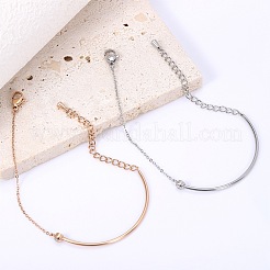 Clear Cubic Zirconia Bracelet Adjustable Curved Bar Link Bracelet Classic Tennis Bracelet Charms Jewelry Gifts for Women&nbsp;JB756A