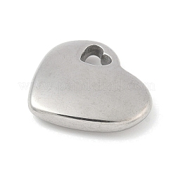 304 Stainless Steel Heart Pendants&nbsp;STAS-R162-01P-02