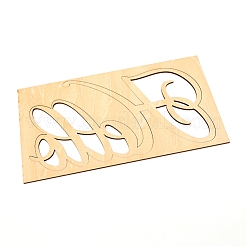 Wood Cutouts Ornaments&nbsp;WOOD-WH0107-16