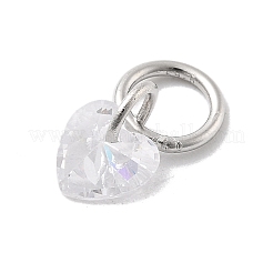 925 Sterling Silver with Cubic Zirconia Charms&nbsp;STER-Q004-05A-P