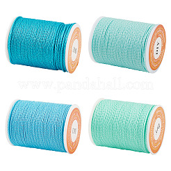 4 Rolls 4 Colors Round Waxed Polyester Cord&nbsp;YC-TA0001-21C