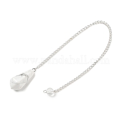 Natural Howlite Cone Pointed Dowsing Pendulums&nbsp;G-A249-02S-01