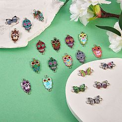 23Pcs 23 Style Alloy Enamel Links Connectors&nbsp;ENAM-SZ0002-32