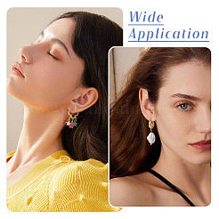 10Pcs 5 Styles Hoop Earring Finding&nbsp;KK-TA0002-98