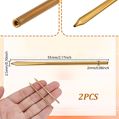 2Pcs Brass Needle&nbsp;AJEW-GA0008-82
