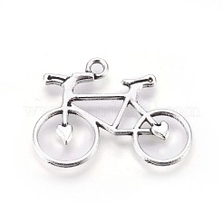 Tibetan Style Alloy Bicycle Pendants&nbsp;TIBEP-A15503-AS-RS