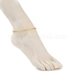 Brass Initial Letter U Link Chain Necklace Bracelet Anklet&nbsp;SJEW-JS01235