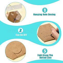 40Pcs Paper Jewelry Display Cards&nbsp;CDIS-FS0001-32C