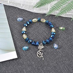 AB-Color Plated Glass Beads&nbsp;EGLA-NB0001-08