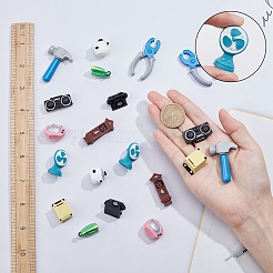 20Pcs 10 Style Resin Cabochons&nbsp;CRES-SC0001-93