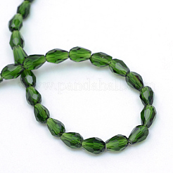 Transparent Glass Bead Strands&nbsp;X-GLAA-R168-8x11-01E