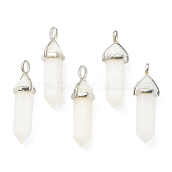 Natural White Jade Pendants&nbsp;X-G-M378-01P-A12