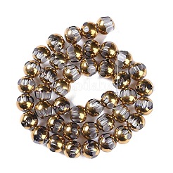 Electroplate Glass Beads Strands&nbsp;X-EGLA-Q128-04A-FP07